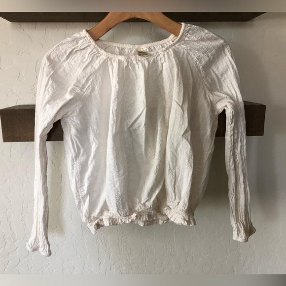OshKosh B’gosh|Big girl,White Eyelet long sleeve blouse, size 14•••Boho style - Picture 1 of 7